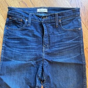 Madewell 10” high rise skinny jeans - size 29